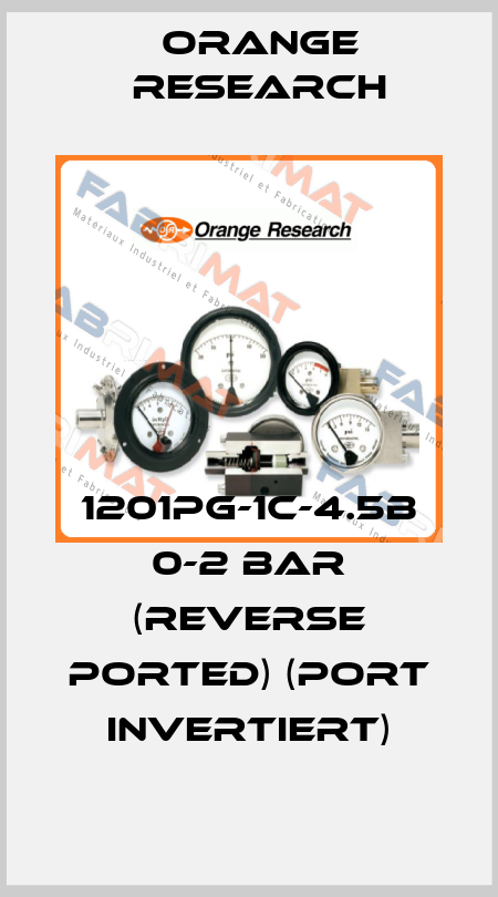1201PG-1C-4.5B 0-2 BAR (reverse ported) (Port invertiert) Orange Research