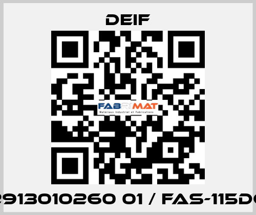 2913010260 01 / FAS-115DG Deif