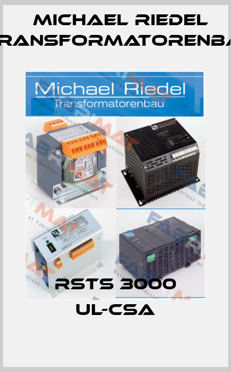 RSTS 3000 UL-CSA Michael Riedel Transformatorenbau