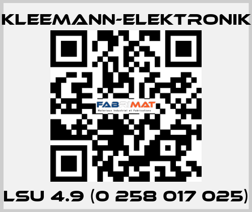 LSU 4.9 (0 258 017 025) Kleemann-Elektronik