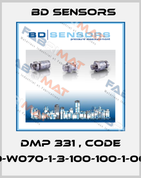 DMP 331 , code 110-W070-1-3-100-100-1-000 Bd Sensors