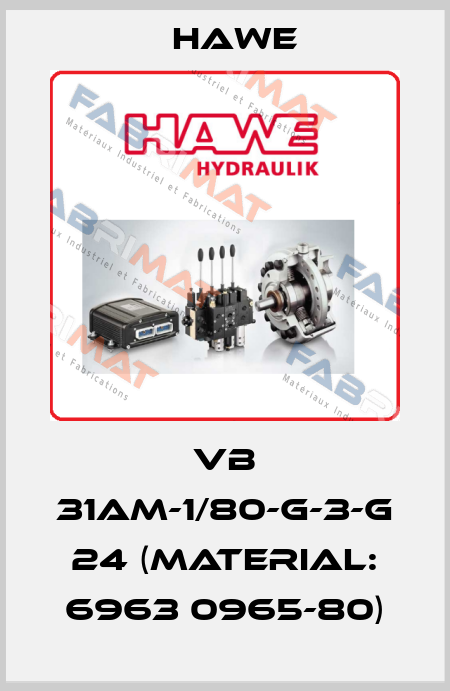 VB 31AM-1/80-G-3-G 24 (Material: 6963 0965-80) Hawe