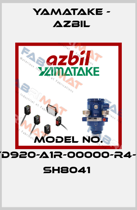 MODEL NO. STD920-A1R-00000-R4-E9 SH8041  Yamatake - Azbil