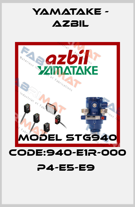 MODEL STG940 CODE:940-E1R-000 P4-E5-E9  Yamatake - Azbil
