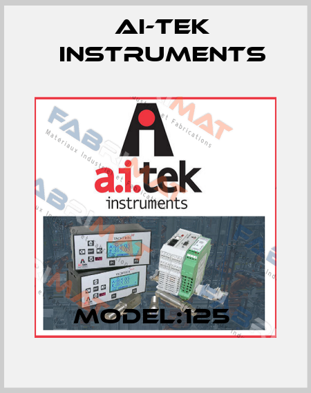 MODEL:125  AI-Tek Instruments
