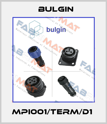 MPI001/TERM/D1  Bulgin