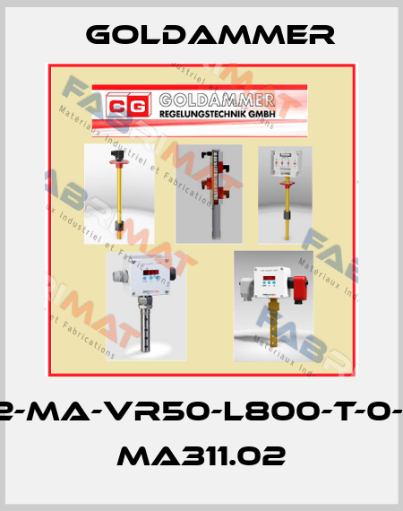 NR-6/32-MA-VR50-L800-T-0-VA-M12   MA311.02 Goldammer
