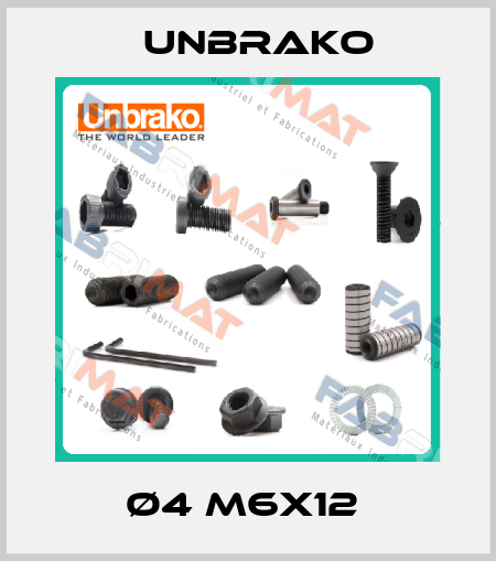 Ø4 M6X12  Unbrako