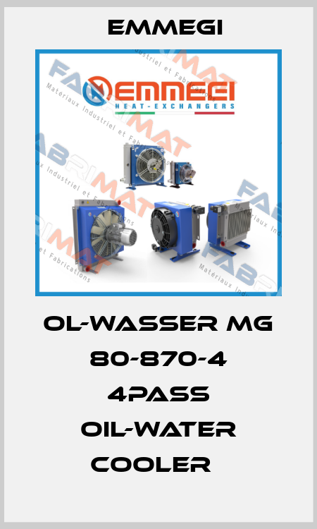 OL-WASSER MG 80-870-4 4PASS Oil-water cooler   Emmegi