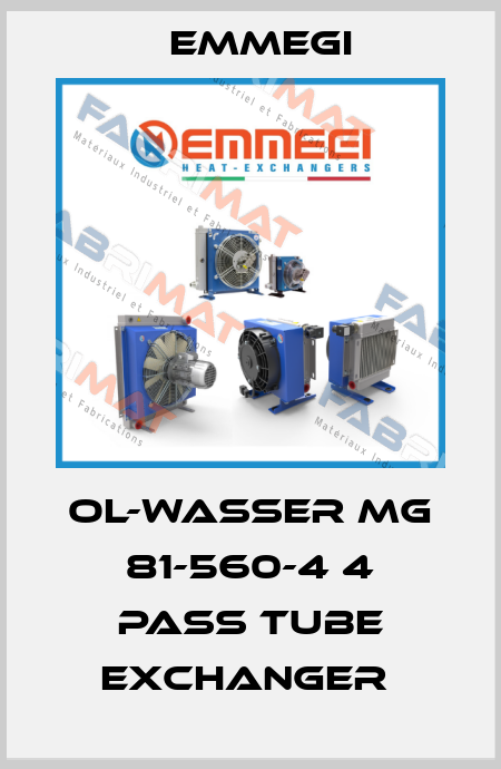 OL-WASSER MG 81-560-4 4 PASS TUBE EXCHANGER  Emmegi