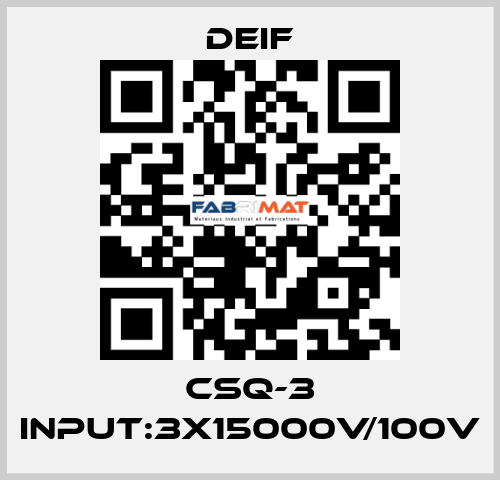 CSQ-3 Input:3x15000V/100V Deif