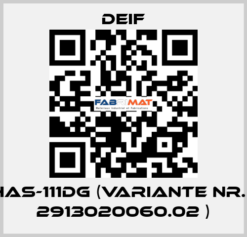 HAS-111DG (Variante Nr. : 2913020060.02 ) Deif