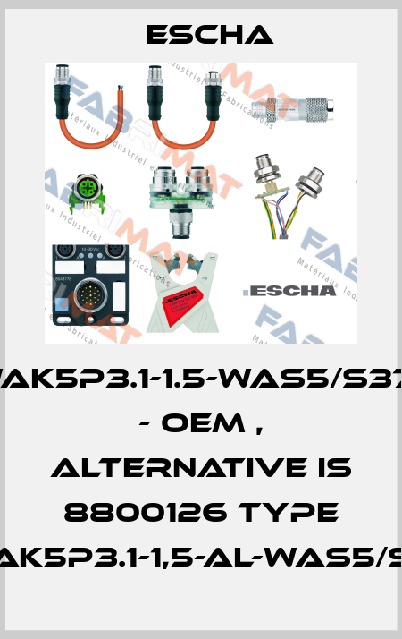 AL-WWAK5P3.1-1.5-WAS5/S370GY/S - OEM , Alternative is 8800126 Type AL-WWAK5P3.1-1,5-AL-WAS5/S370GY Escha