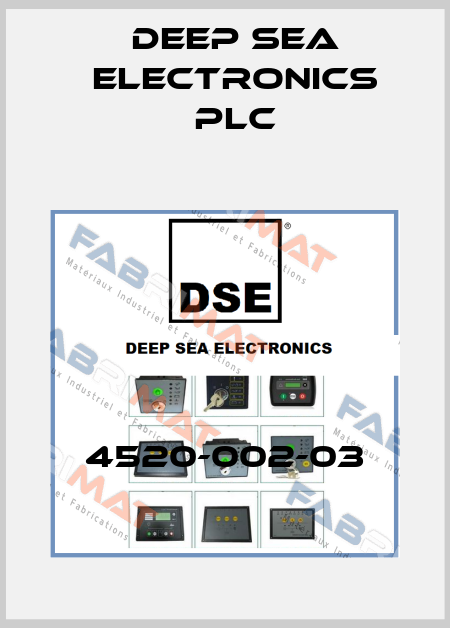 4520-002-03 DEEP SEA ELECTRONICS PLC