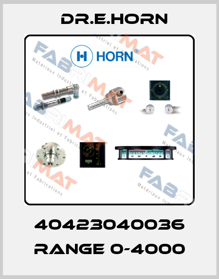 40423040036 Range 0-4000 Dr.E.Horn