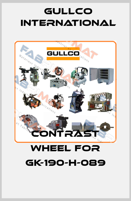 Contrast wheel for GK-190-H-089 Gullco International