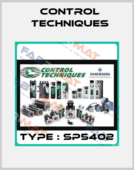 Type : SP5402 Control Techniques