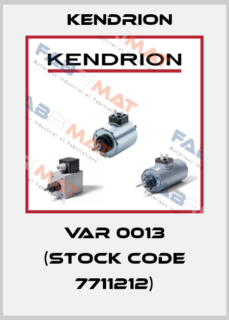 VAR 0013 (stock code 7711212) Kendrion