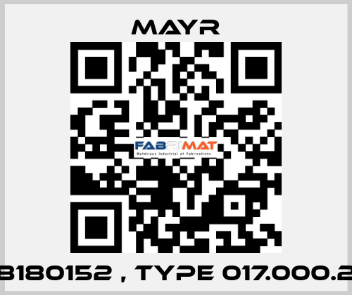 8180152 , type 017.000.2 Mayr