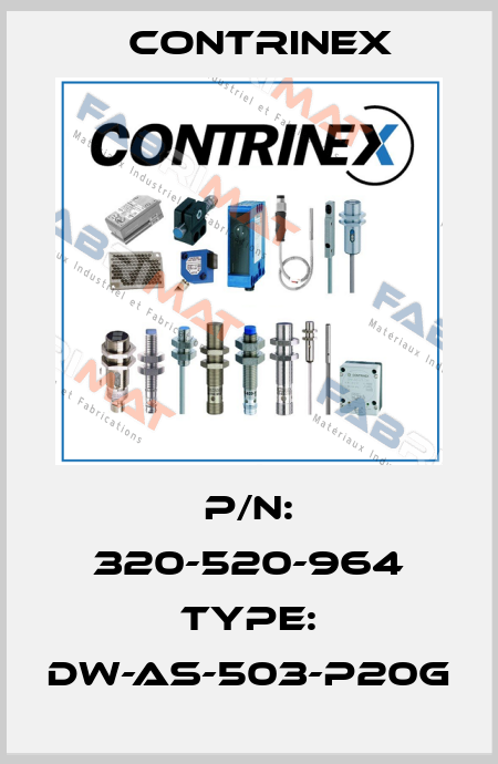 P/N: 320-520-964 Type: DW-AS-503-P20G Contrinex