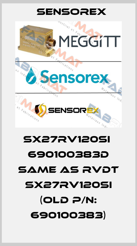 SX27RV120SI  690100383D same as RVDT SX27RV120SI (Old P/N: 690100383) Sensorex