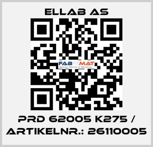 PRD 62005 K275 / Artikelnr.: 26110005 ELLAB AS