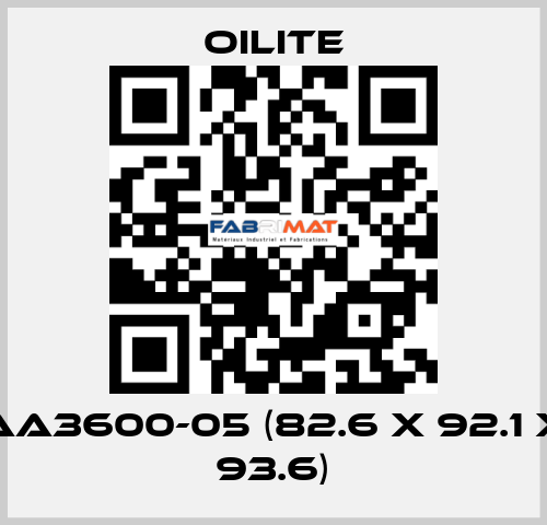 AA3600-05 (82.6 x 92.1 x 93.6) Oilite
