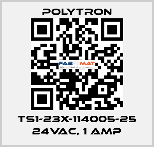 TS1-23X-114005-25 24VAC, 1 Amp Polytron