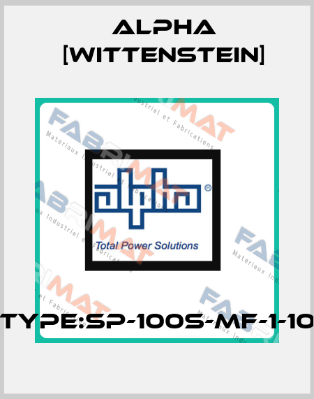 Type:SP-100S-MF-1-10 Alpha [Wittenstein]