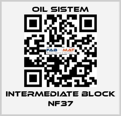 Intermediate block NF37 Oil Sistem