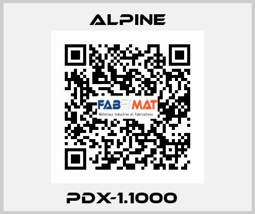 PDX-1.1000   Alpine