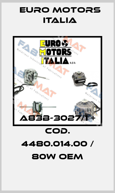A83B-3027/1 + COD. 4480.014.00 / 80W OEM Euro Motors Italia