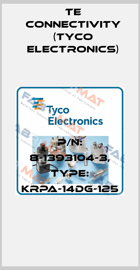 P/N: 8-1393104-3, Type: KRPA-14DG-125 TE Connectivity (Tyco Electronics)