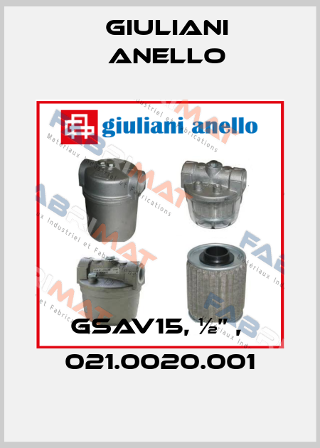 GSAV15, ½” ,  021.0020.001 Giuliani Anello