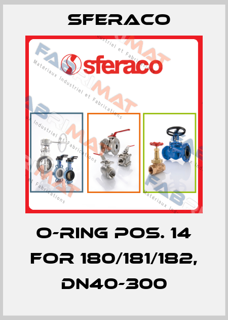 O-ring pos. 14 for 180/181/182, DN40-300 Sferaco