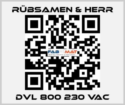 DVL 800 230 VAC Rübsamen & Herr