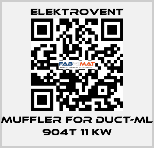 muffler for DUCT-ML 904T 11 kw ELEKTROVENT