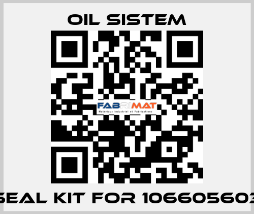 seal kit for 106605603 Oil Sistem