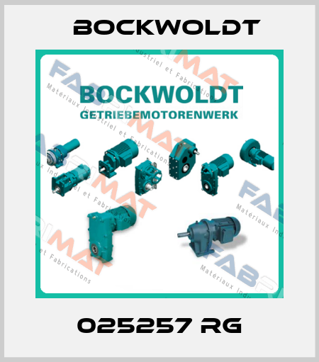 025257 RG Bockwoldt