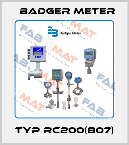 TYP RC200(807) Badger Meter