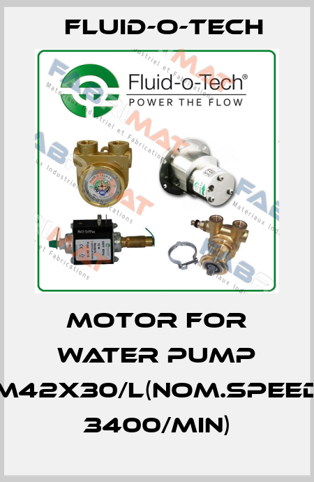 Motor for water pump M42x30/l(nom.speed 3400/min) Fluid-O-Tech