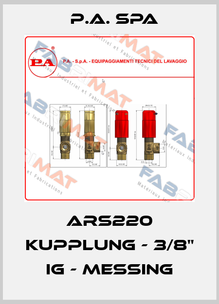 ARS220 Kupplung - 3/8" IG - Messing P.A. SpA