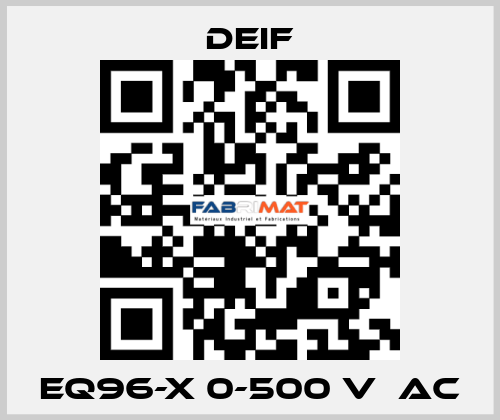 EQ96-x 0-500 V  AC Deif