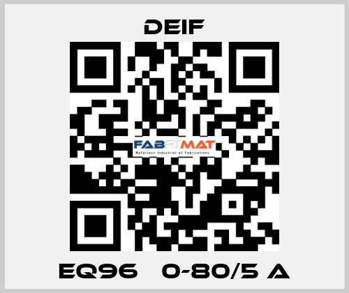 EQ96   0-80/5 A Deif