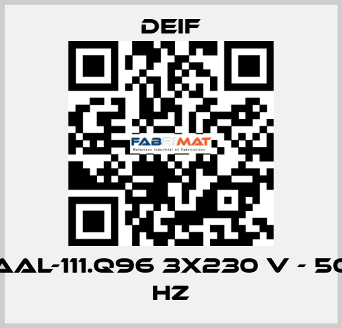 AAL-111.Q96 3x230 V - 50 Hz Deif
