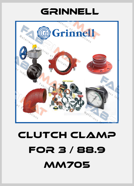 Clutch clamp for 3 / 88.9 MM705 Grinnell
