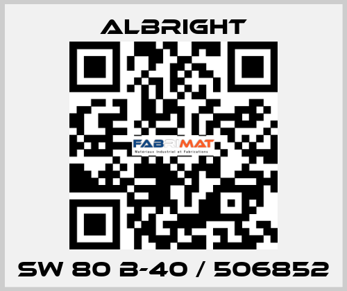 SW 80 B-40 / 506852 Albright