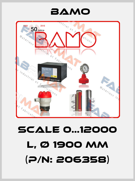 Scale 0...12000 L, Ø 1900 mm (P/N: 206358) Bamo