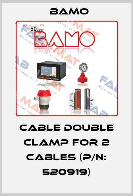 Cable double clamp for 2 cables (P/N: 520919) Bamo