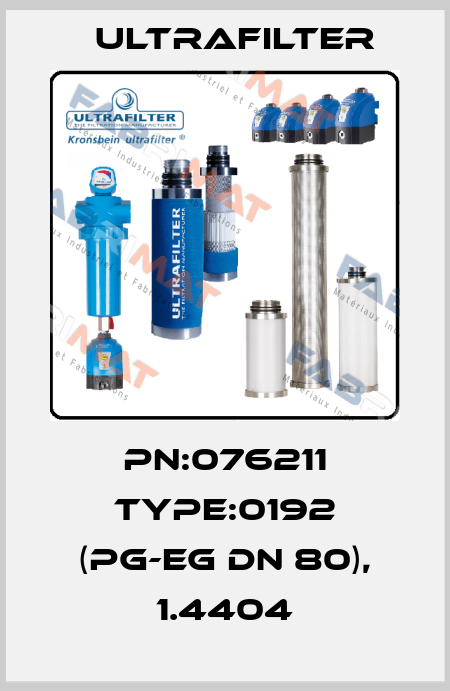 PN:076211 Type:0192 (PG-EG DN 80), 1.4404 Ultrafilter